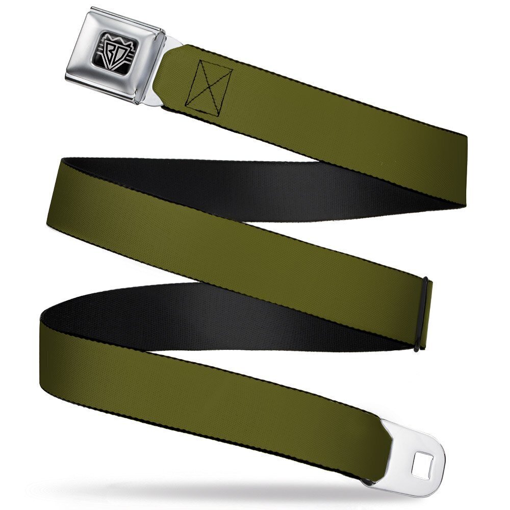 5748 Seatbelt Belt - Olive - 1.5" Wide - 32-52 Inches in Length
